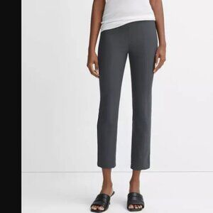 Vince $295 Stitch Seam Ponte Leggings Gray Size XS Cropped Stretch Pants